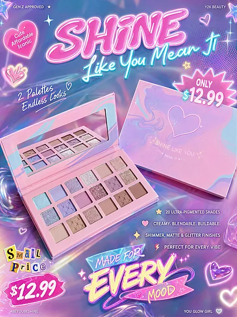 Y2K Cosmetics Poster Design