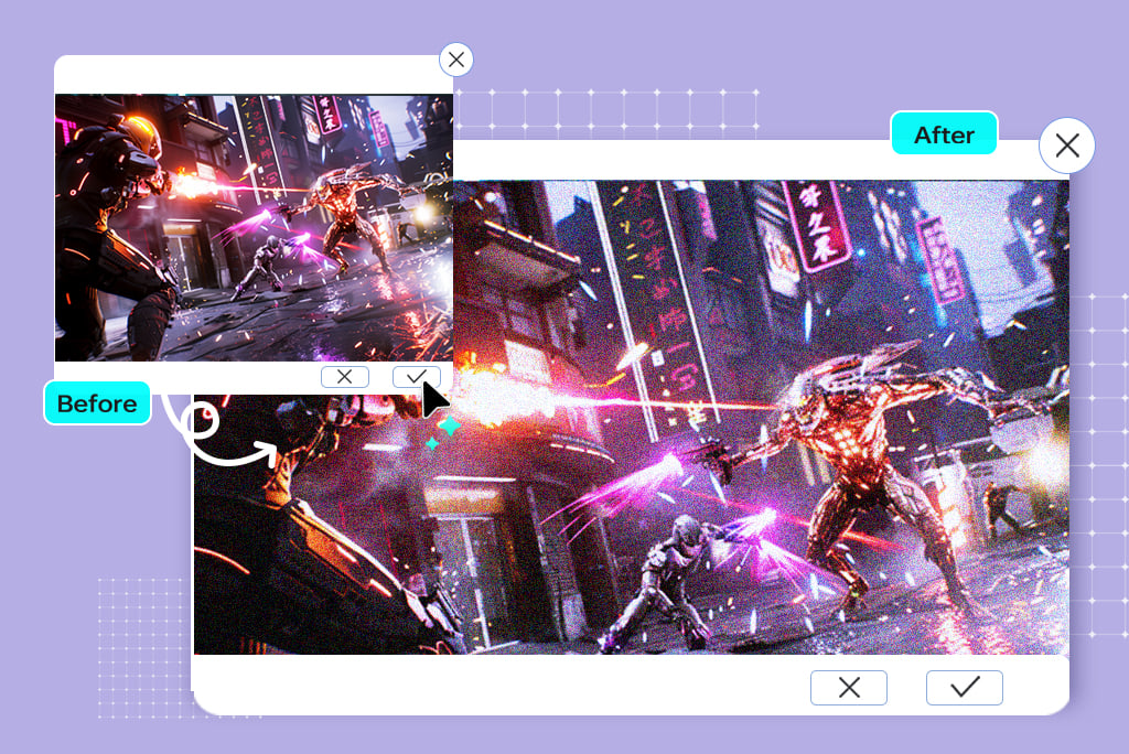 Add Realism to Game Graphics with insMind Grainy Filter Add Realism to Game Graphics with insMind Grainy Filter