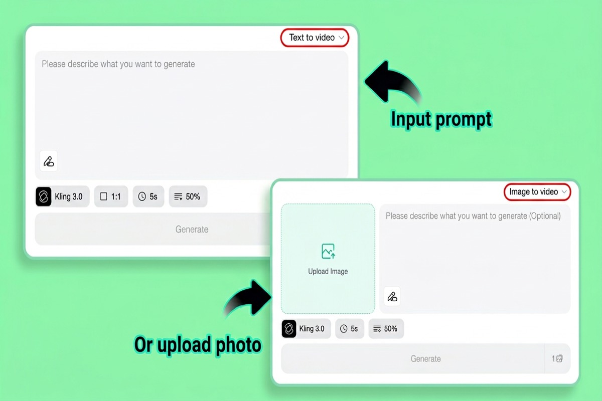 Step 1: Choose Video Mode Step 1: Choose Video Mode
