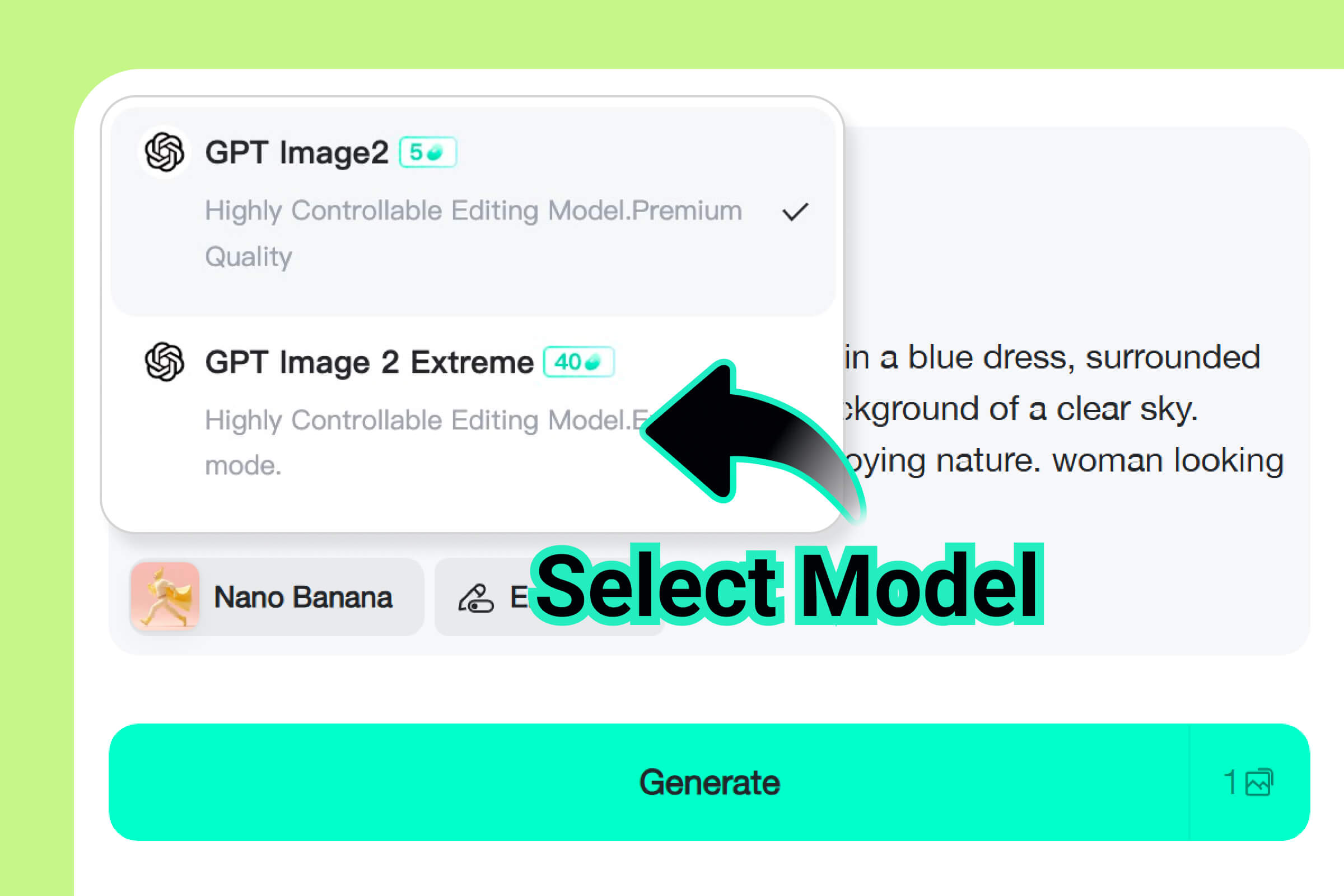 Select an AI Model and Resolution