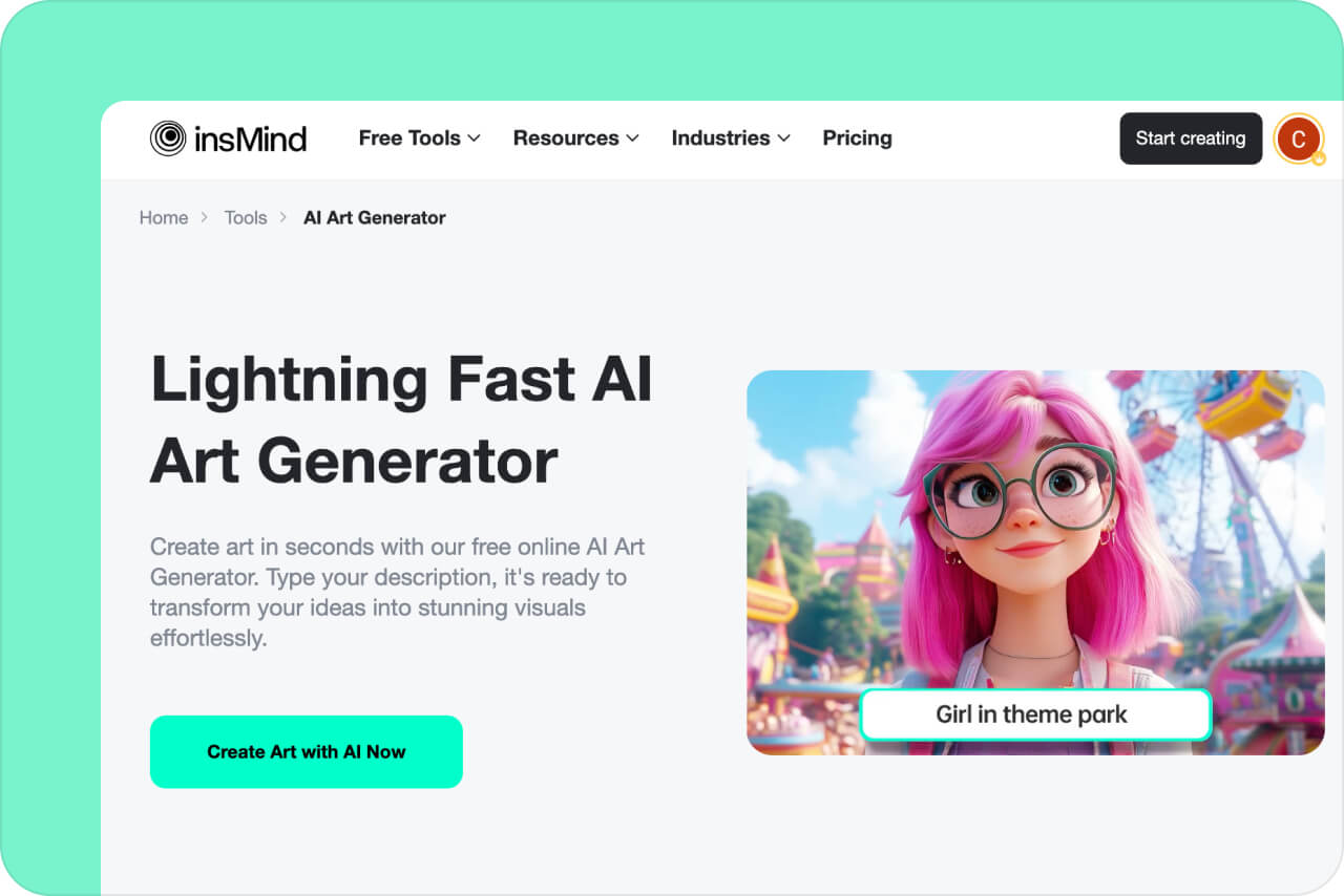 Step 1. Open insMind Step 1. Open insMind