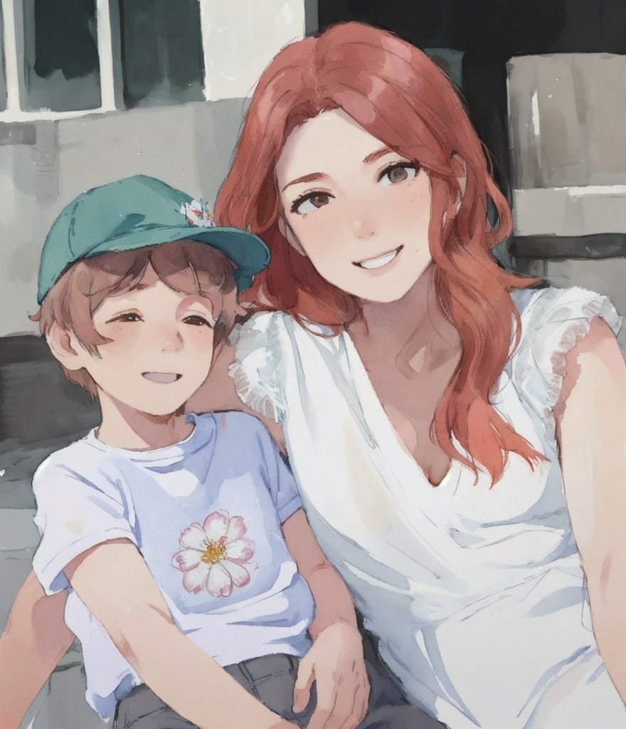 Mother's Day Photo to Watercolor Mother's Day Photo to Watercolor