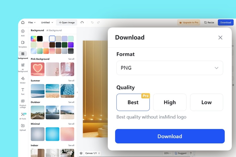 Preview and download