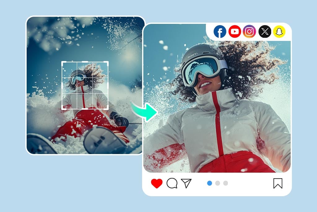 Crop Images for Social Media Effortlessly Crop Images for Social Media Effortlessly