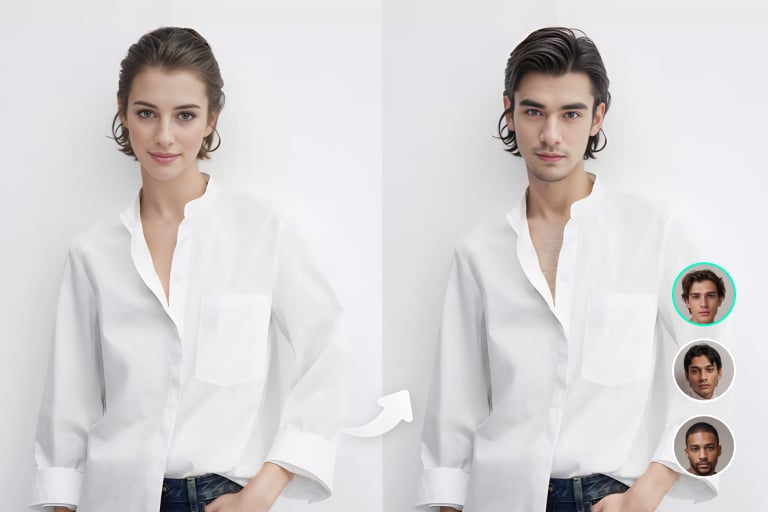AI models with different genders AI models with different genders