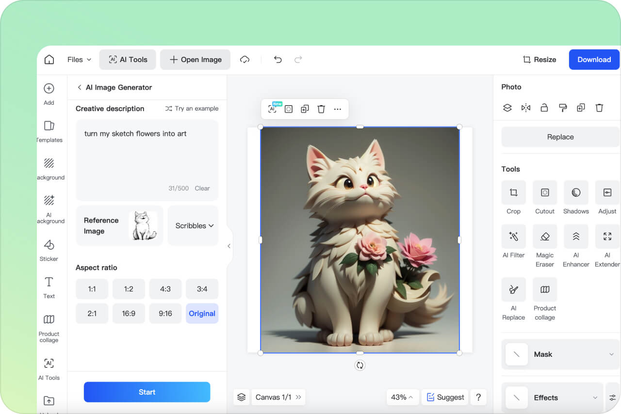 Step 4: Generate Image and Download Step 4: Generate Image and Download