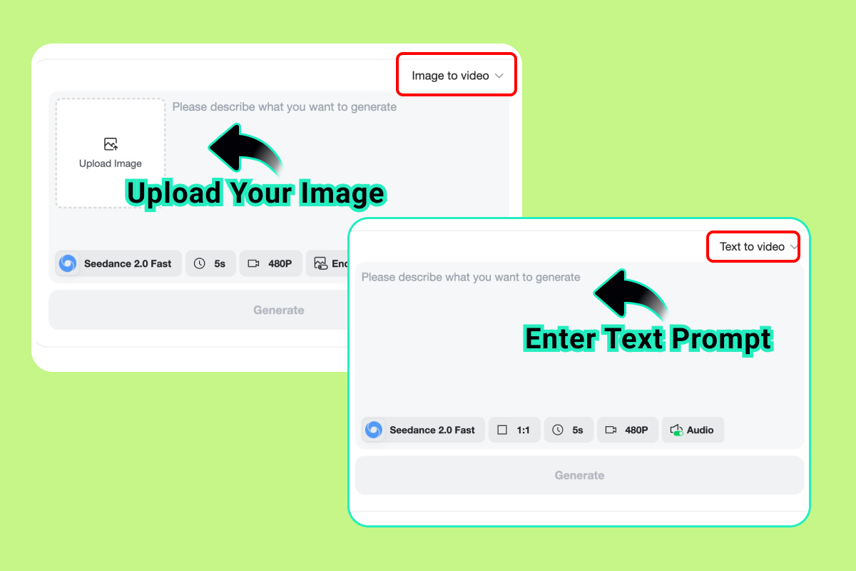 Step 1. Enter a Prompt or Upload an Image Step 1. Enter a Prompt or Upload an Image