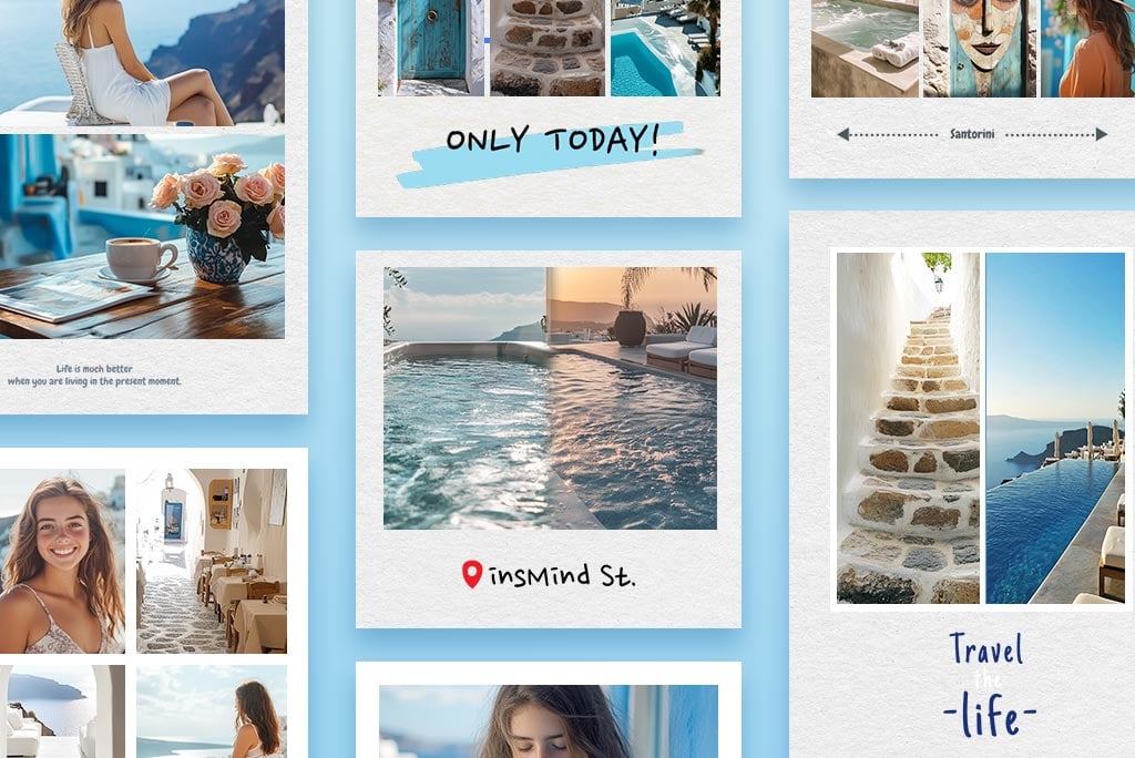 Choose from Multiple Side-by-Side Photo Templates Choose from Multiple Side-by-Side Photo Templates