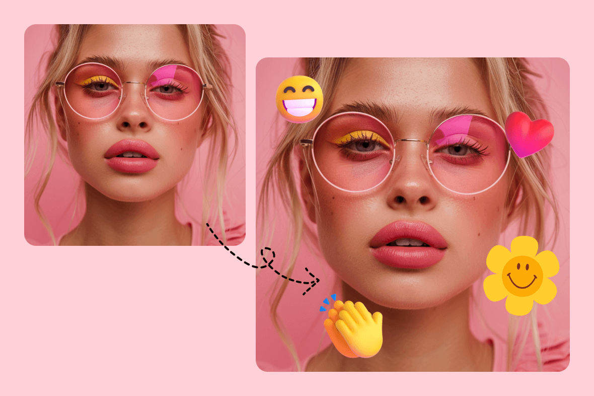 Add emoji to photo