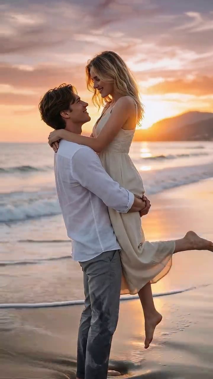 Romantic Beach Sunset
