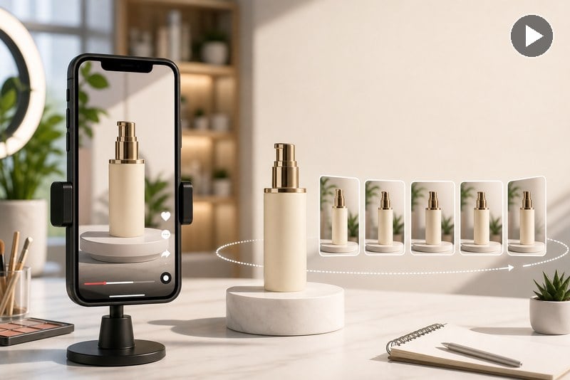 Social media product reels