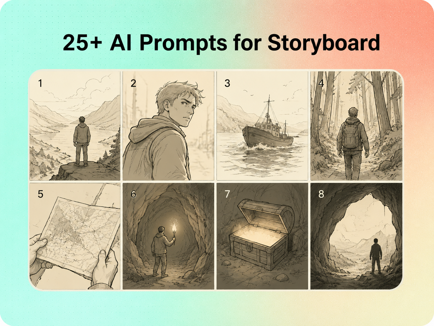 Use 25+ Wide-ranging Prompts to Create Your Unique Storyboard Images Use 25+ Wide-ranging Prompts to Create Your Unique Storyboard Images