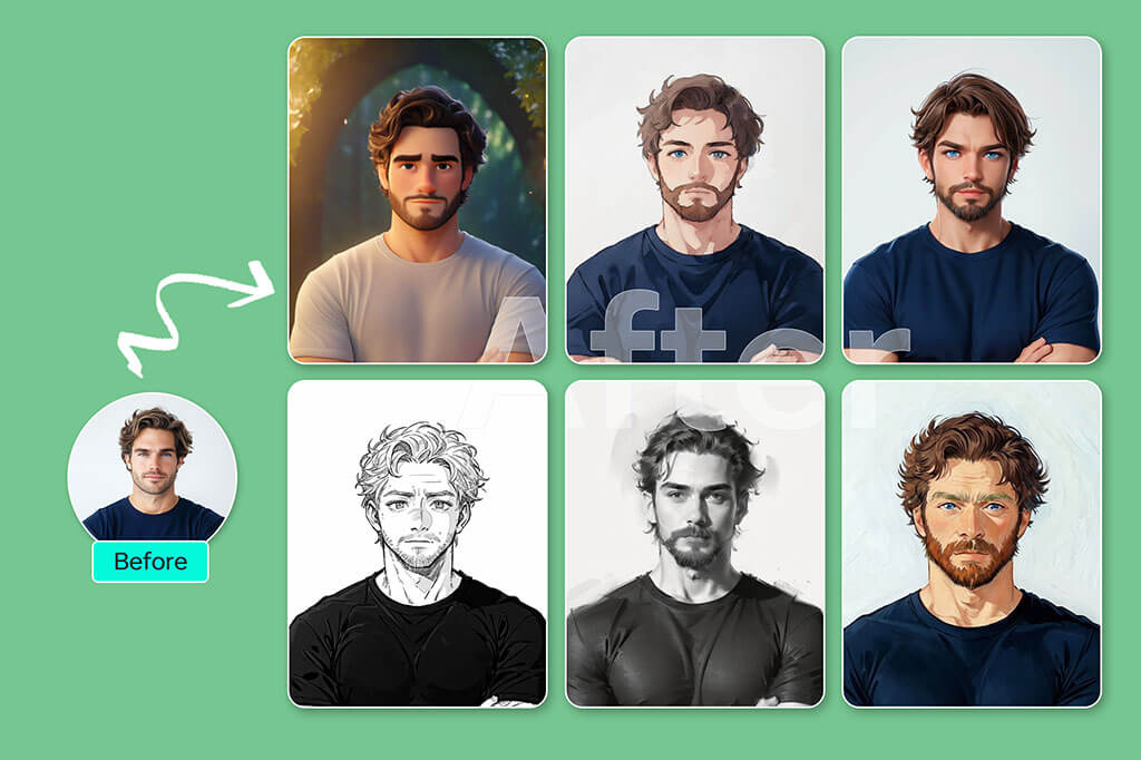 Create Stunning AI Profile Pictures in Multiple Styles Create Stunning AI Profile Pictures in Multiple Styles