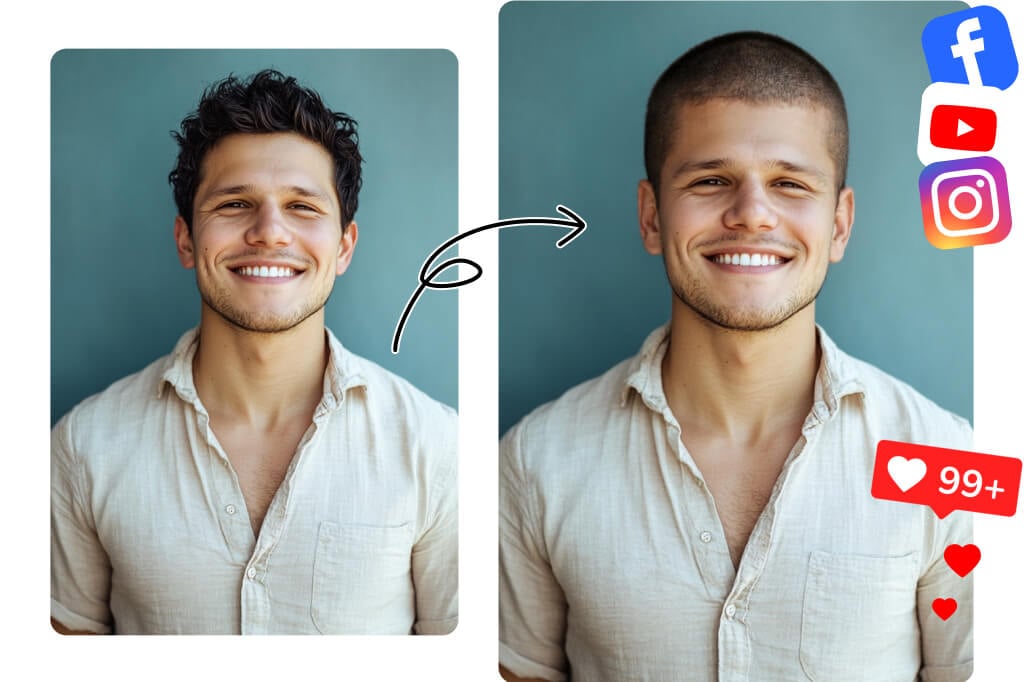 Make Your Buzz Cut Photo a Hit on Social Media Make Your Buzz Cut Photo a Hit on Social Media