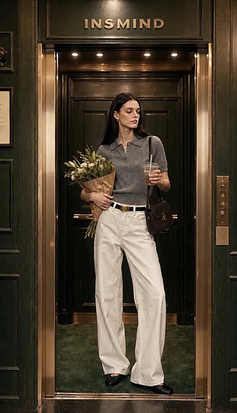 Fashion Ad in Elevator