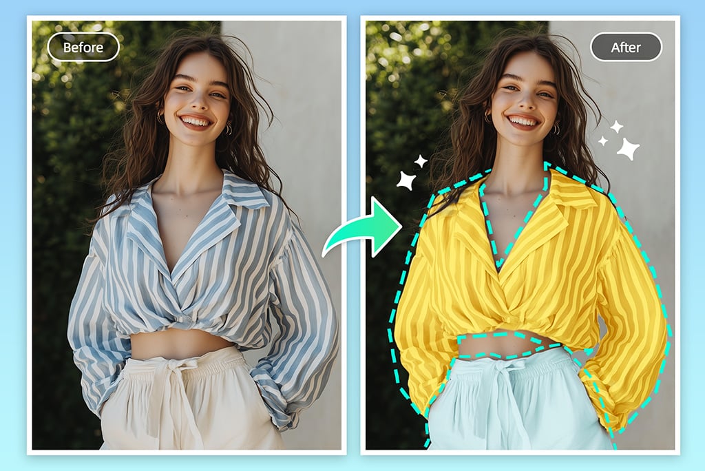 Detect Objects and Recolor Clothes Precisely with AI Detect Objects and Recolor Clothes Precisely with AI