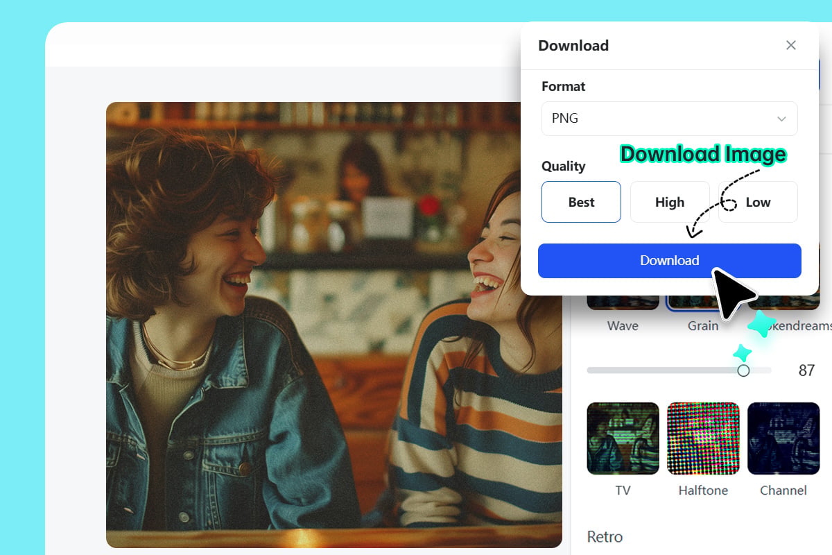 Step 3: Download the Final Image Step 3: Download the Final Image