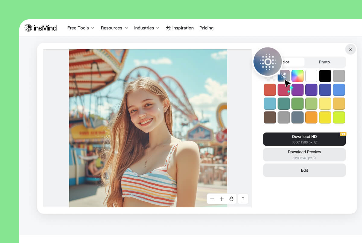 Select the Blur Background Select the Blur Background