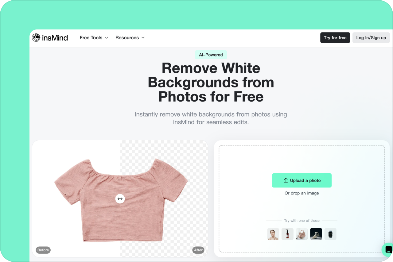 Access insMind White Background Remover Access insMind White Background Remover