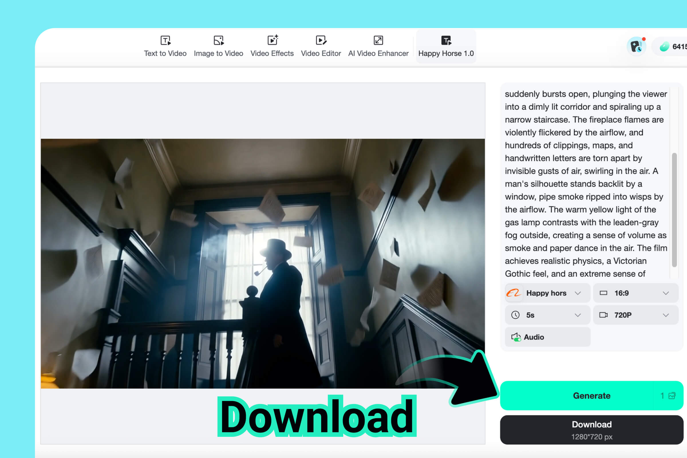 Step 3. Generate and Download Your Video Step 3. Generate and Download Your Video