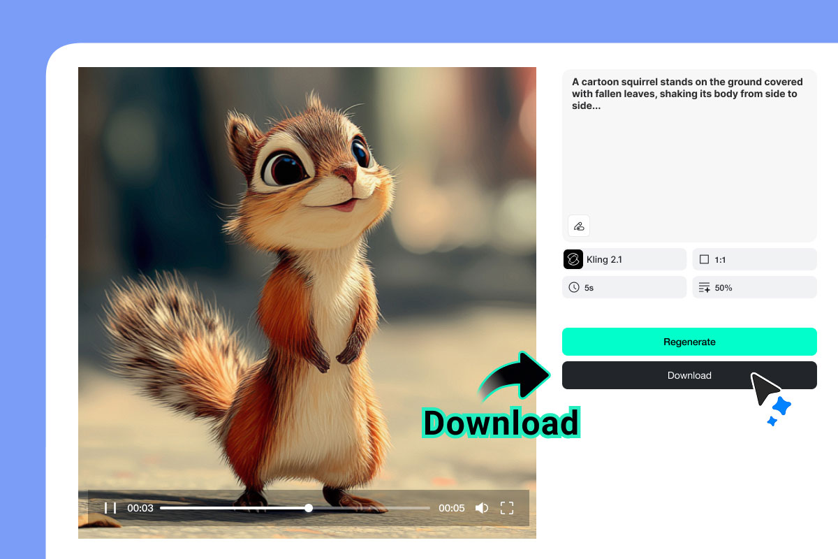 Generate, Preview, and Download the Video