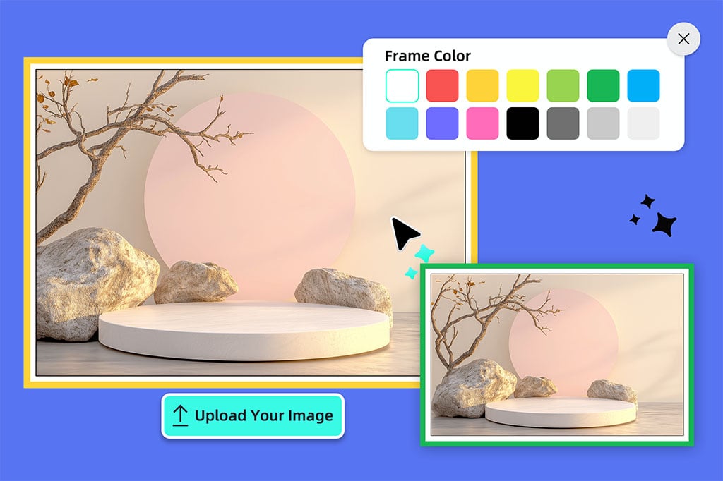 Add border to photo