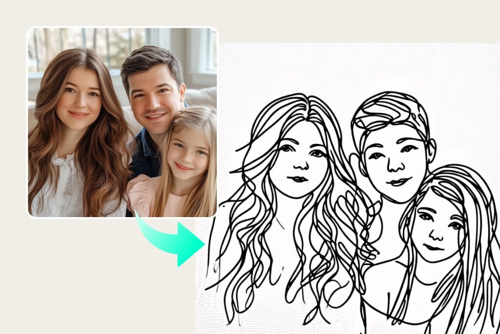 Photo to line drawing