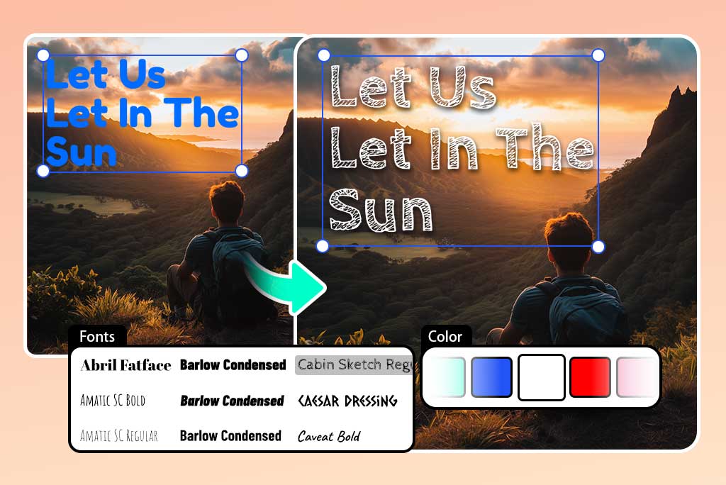 Enjoy Customizing Your Quote Text's Font and Color Enjoy Customizing Your Quote Text's Font and Color