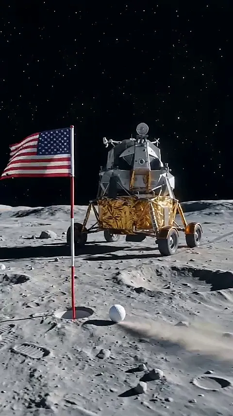 Golf Ball To The Moon Transition