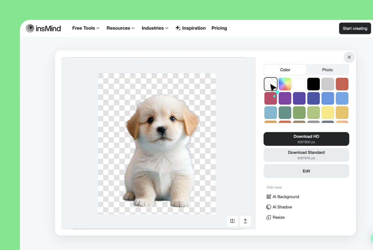 Step 2. Convert Photos into Transparent PNGs Step 2. Convert Photos into Transparent PNGs