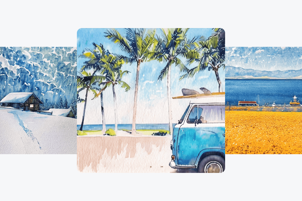 Convert Photo to Watercolor Online with AI Filter Convert Photo to Watercolor Online with AI Filter