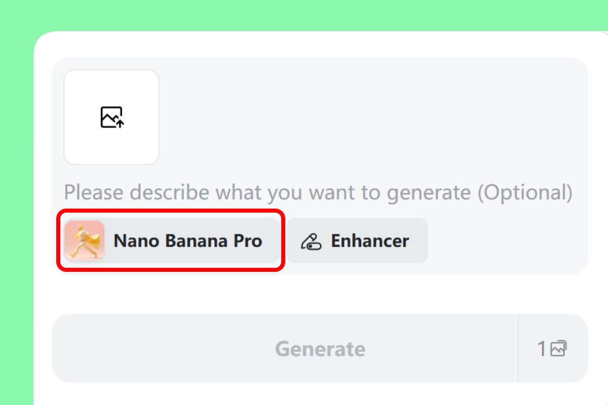 Step 1. Select "Nano Banana 2" Model Step 1. Select "Nano Banana 2" Model