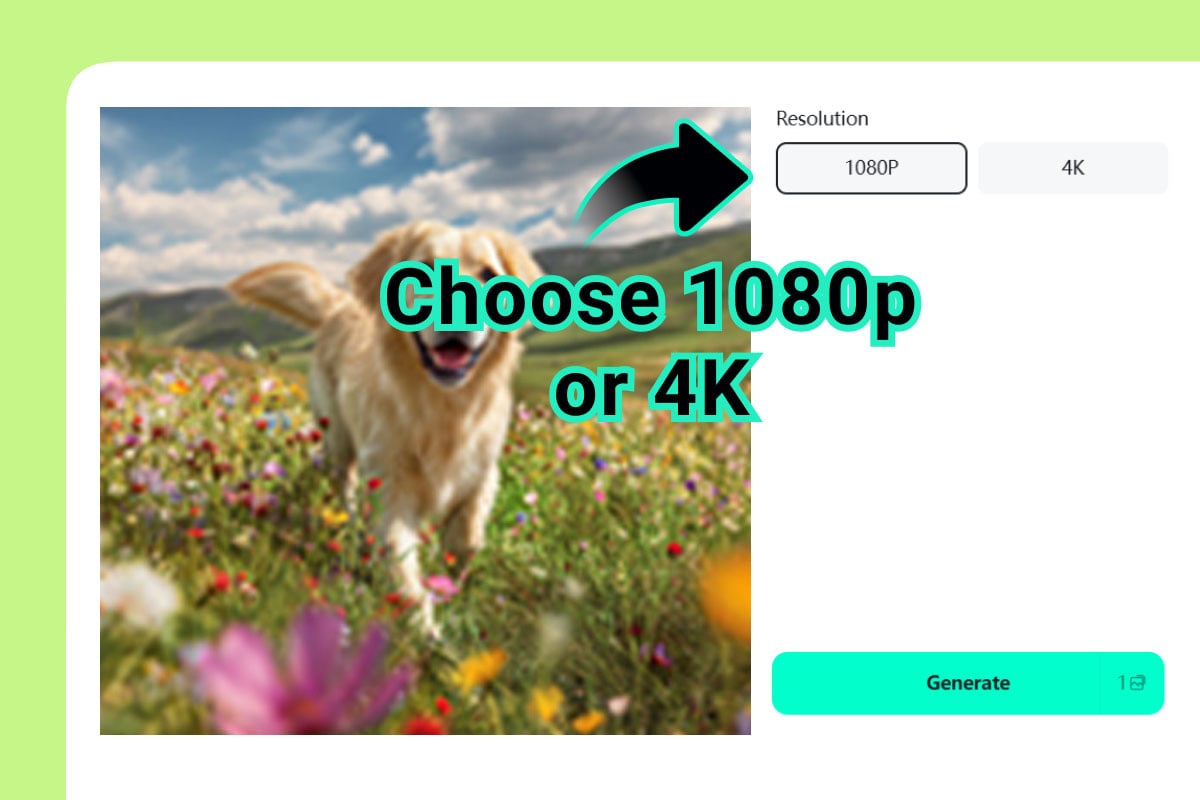 Step 2: Choose your upscale option Step 2: Choose your upscale option