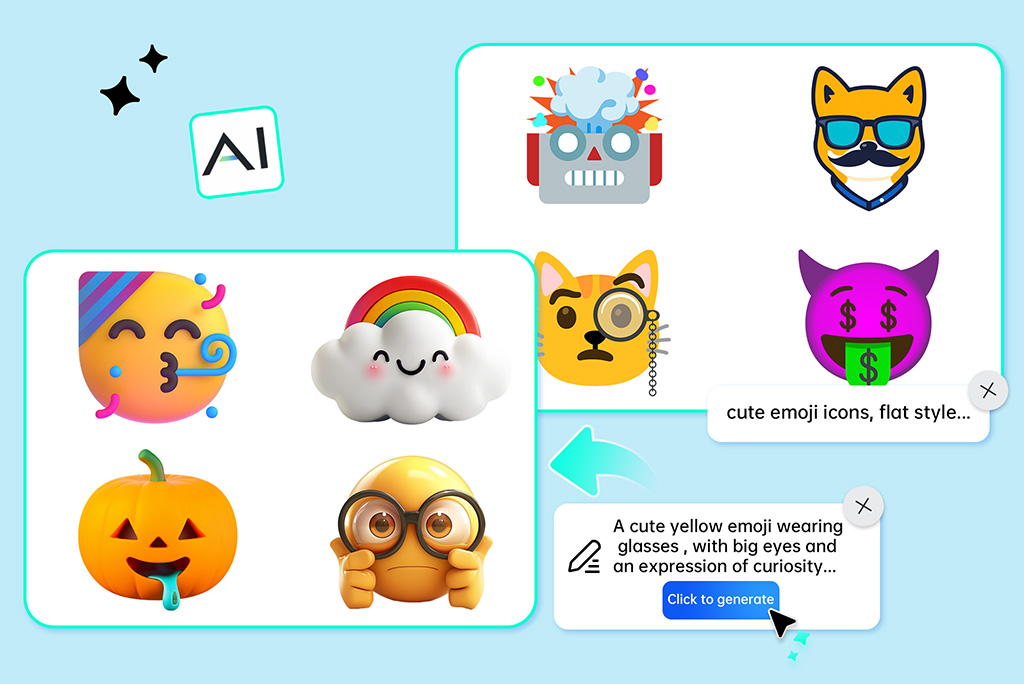 Quickly Turn Any Text into Fun Emojis with AI Quickly Turn Any Text into Fun Emojis with AI