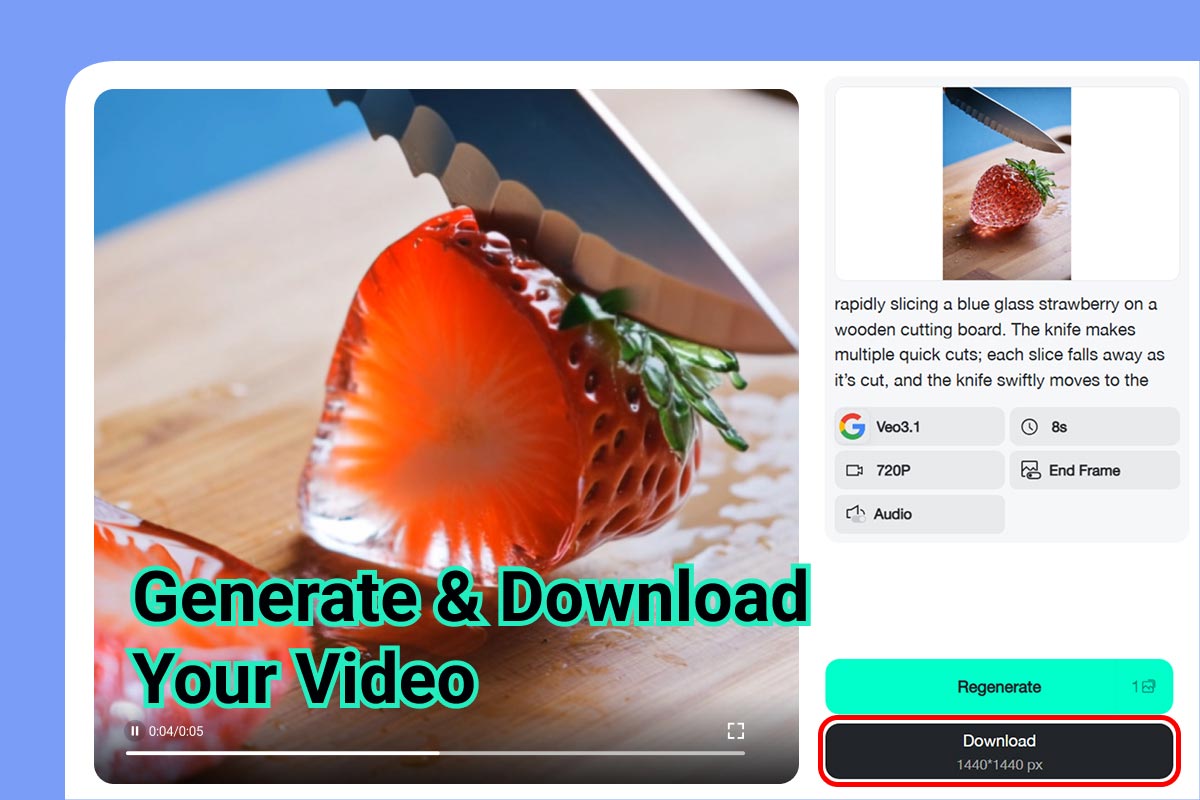 Step 4: Download or Share Your ASMR Video Step 4: Download or Share Your ASMR Video