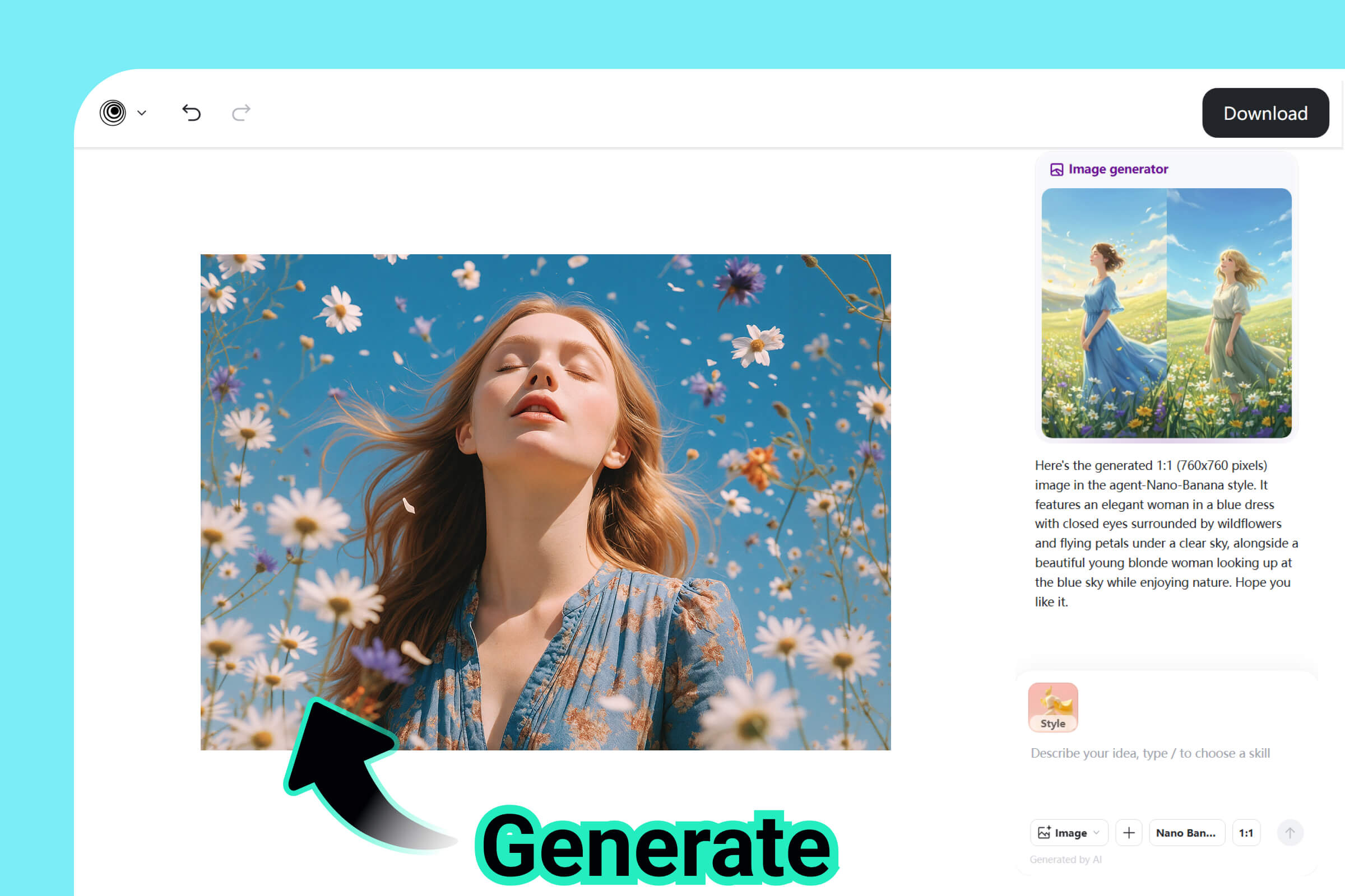 Click "Generate" Click "Generate"