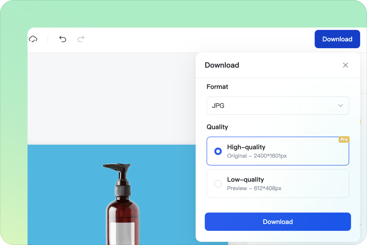 Download your designs Download your designs