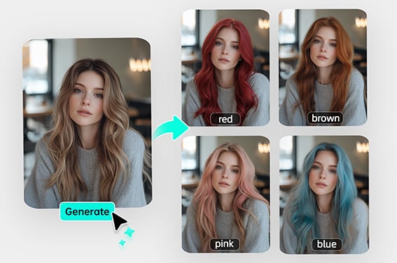 Virtual Hair Color Try On Virtual Hair Color Try On