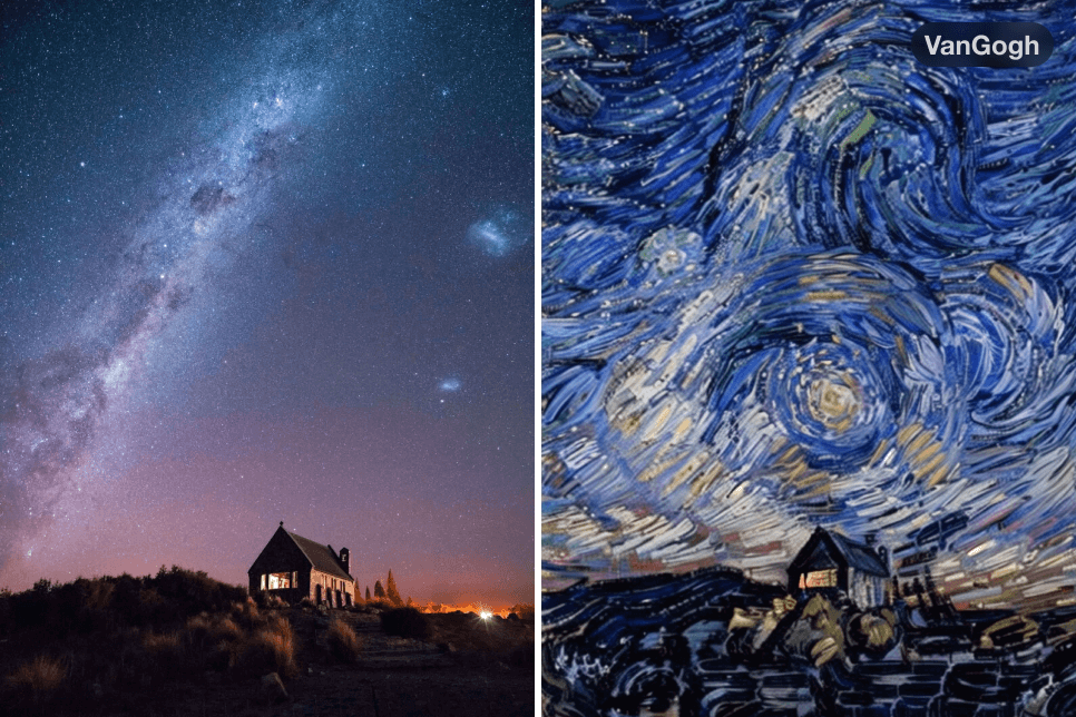 Try a classic oil-painting look before choosing another style Try a classic oil-painting look before choosing another style