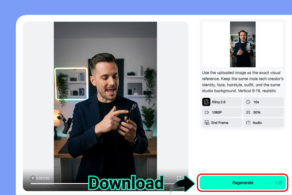 Step 4: Generate & Download Your Video Step 4: Generate & Download Your Video