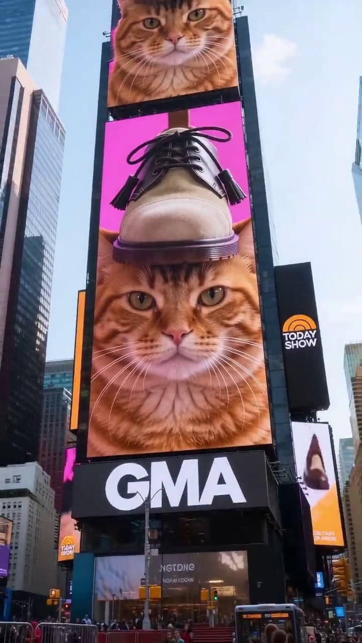 Funny Cat Model Ad