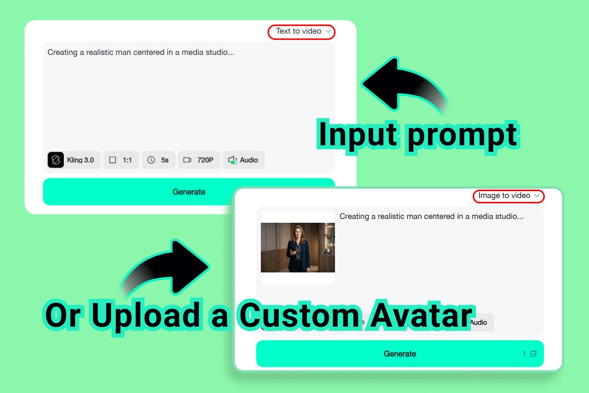 Step 1: Write Your Script and Upload an Avatar (Optional)