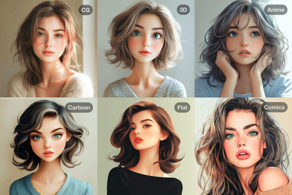 AI Selfie Generator with Diverse Style Options AI Selfie Generator with Diverse Style Options