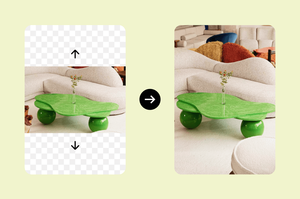 AI Image Expansion for Furniture & Decor AI Image Expansion for Furniture & Decor