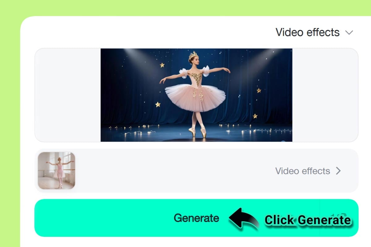Step 2: Generate the Dancing Video Step 2: Generate the Dancing Video