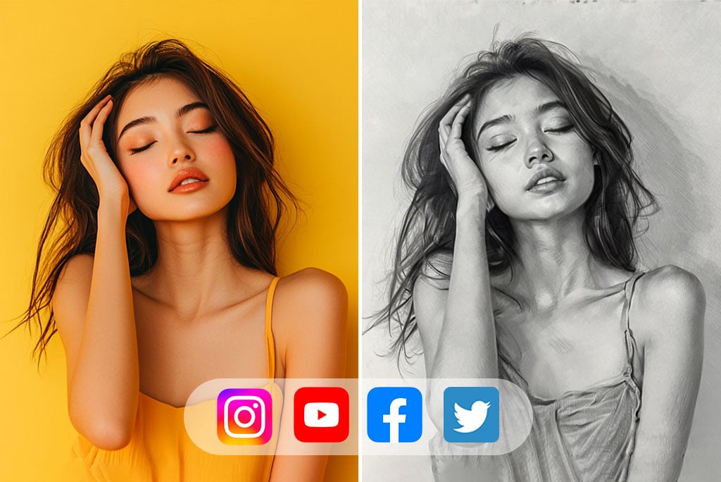 Turn Photos into Drawing-Style Social Posts Turn Photos into Drawing-Style Social Posts