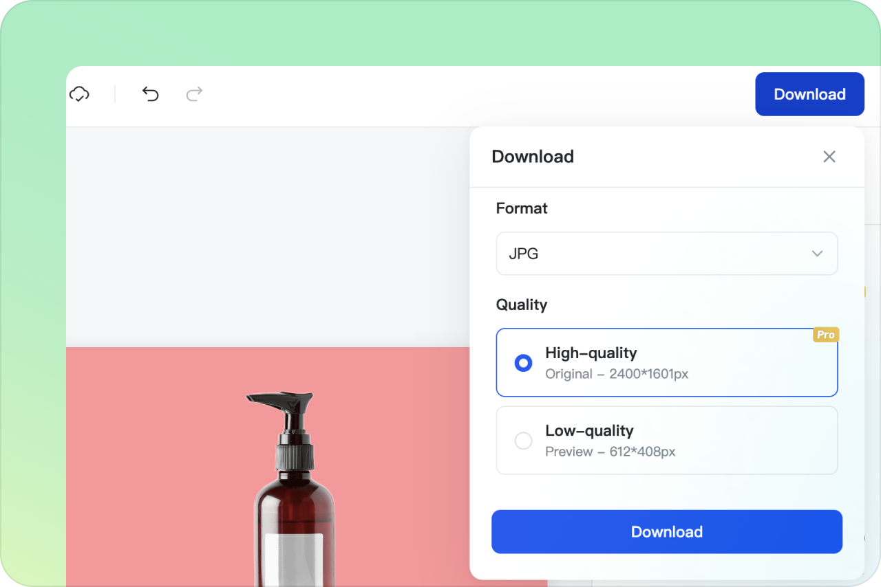 Download your designs Download your designs