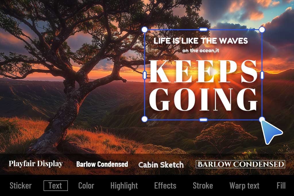 Create Landscape Quote Posters for Different Uses Create Landscape Quote Posters for Different Uses