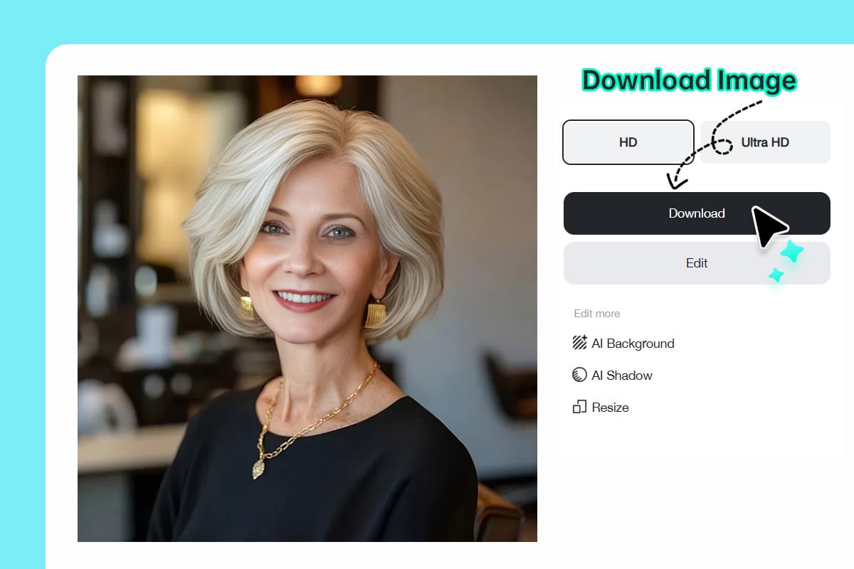 Step 3: Download and Share Step 3: Download and Share