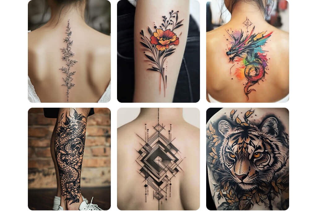 Generate Fine-Line, Tribal, Floral, Blackwork, and Minimal Tattoo Ideas